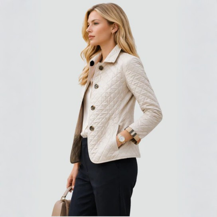 Women’s Quilted Button Jacket