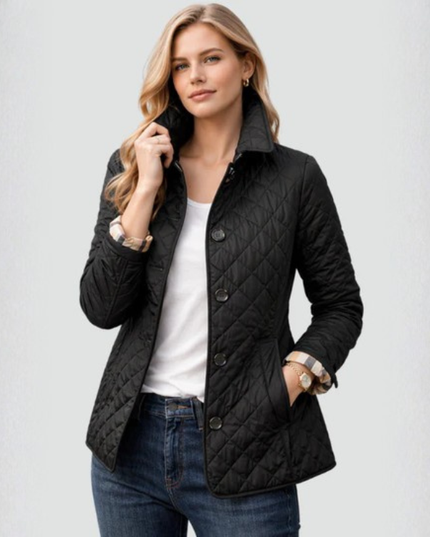 Women’s Quilted Button Jacket