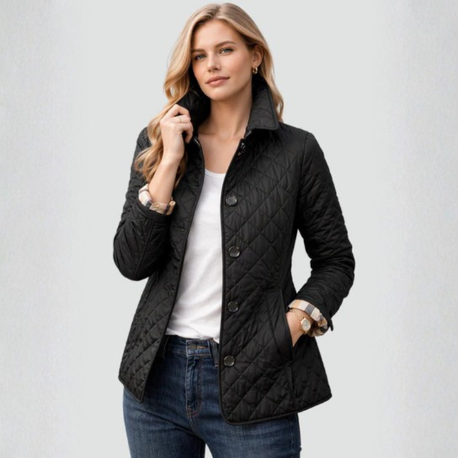 Women’s Quilted Button Jacket