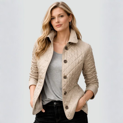 Women’s Quilted Button Jacket