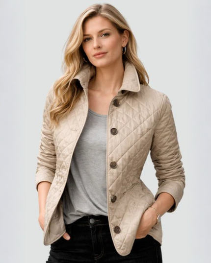 Women’s Quilted Button Jacket