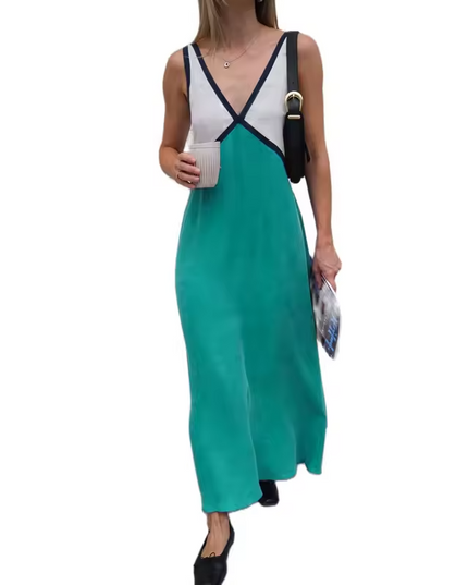 Women’s Contrast Trim Maxi Dress
