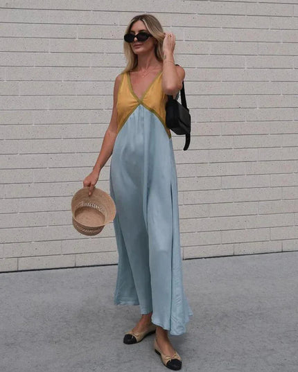 Women’s Contrast Trim Maxi Dress