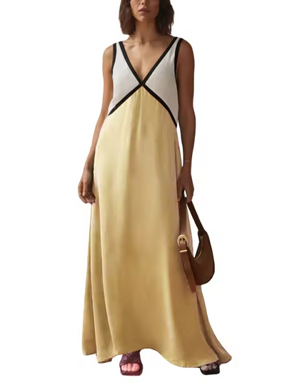 Women’s Contrast Trim Maxi Dress