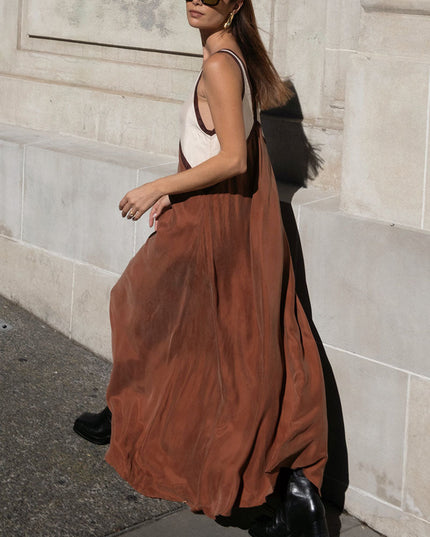 Women’s Contrast Trim Maxi Dress