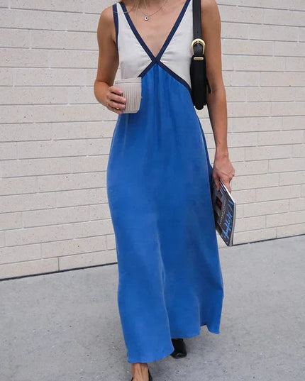 Women’s Contrast Trim Maxi Dress