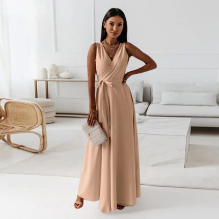 Women’s Wrap Tie Maxi Dress
