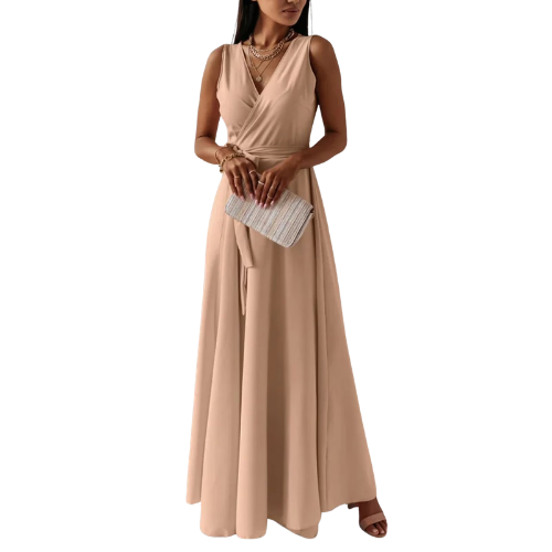 Women’s Wrap Tie Maxi Dress