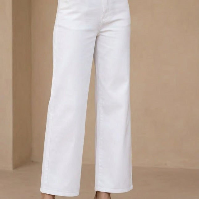 Women’s Straight-Leg Trousers with High Waist