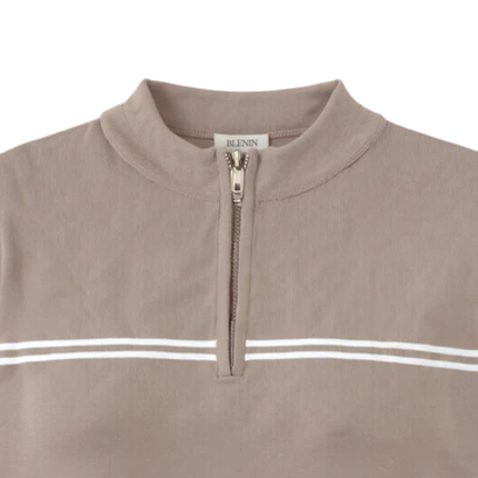 Women’s Striped Quarter-Zip Shirt