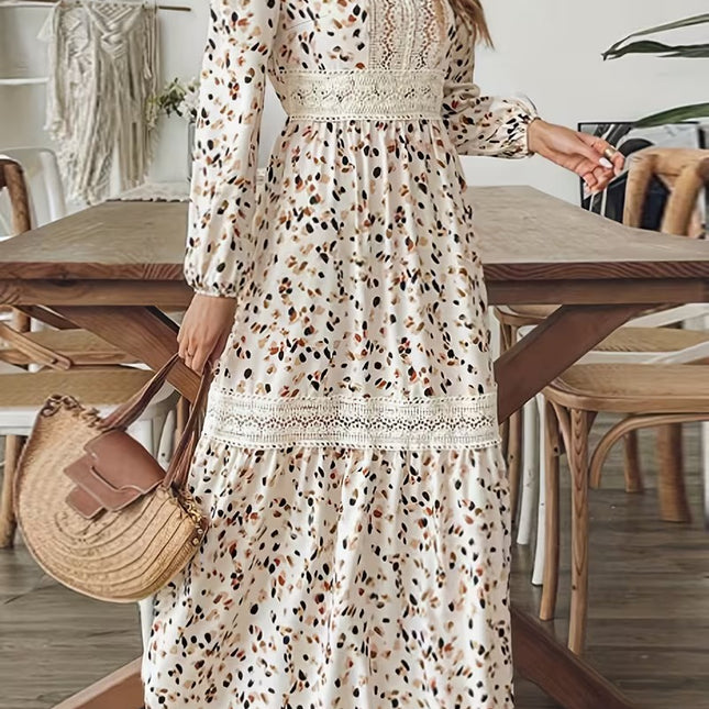 Women’s Abstract Speckled Maxi Dress