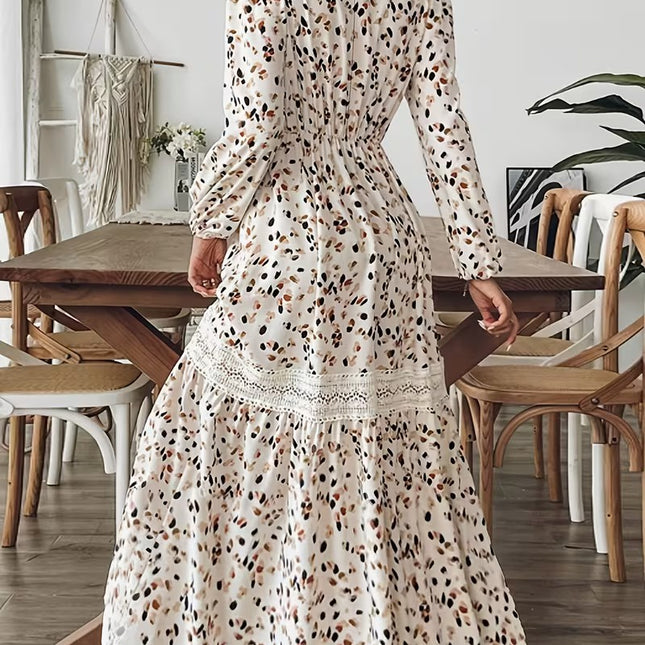 Women’s Abstract Speckled Maxi Dress