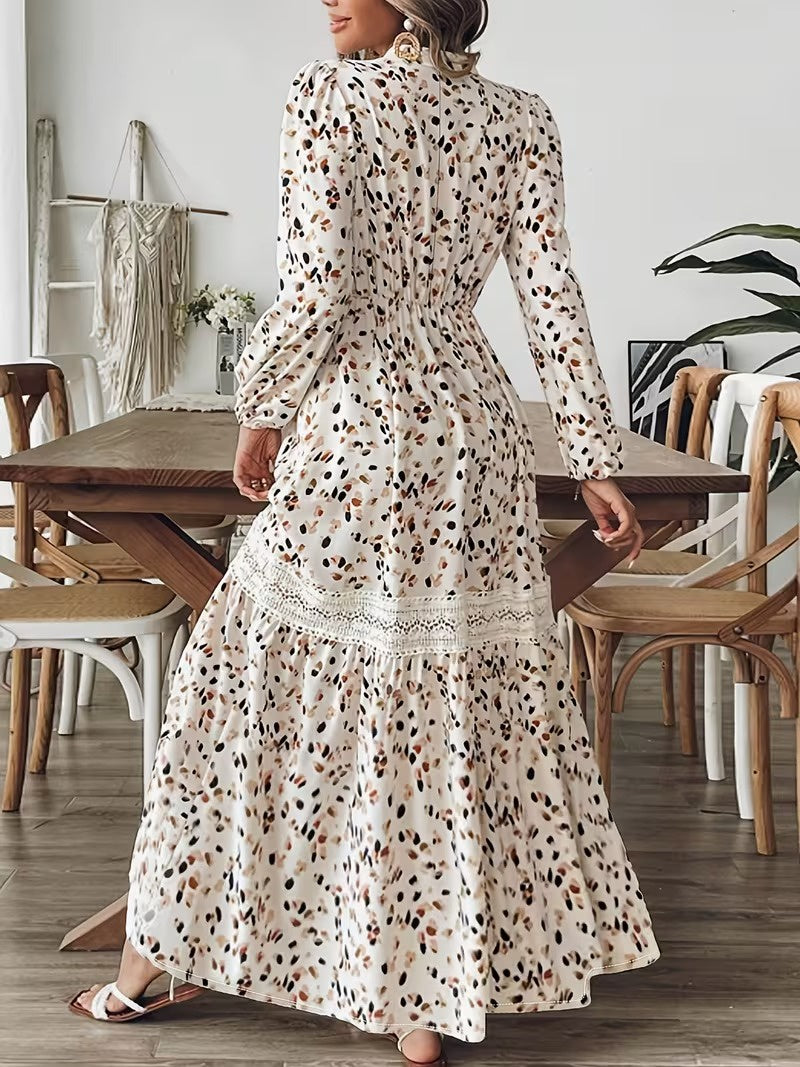 Women’s Abstract Speckled Maxi Dress