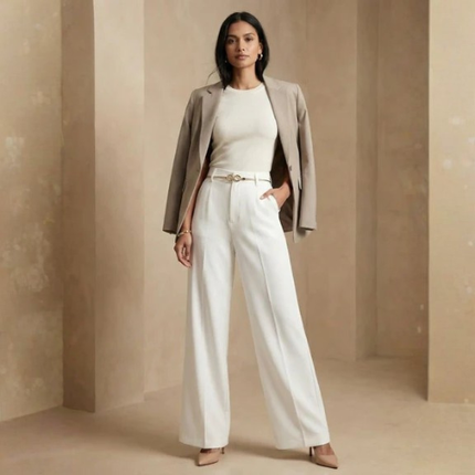 Women’s Belted Wide-Leg Trousers