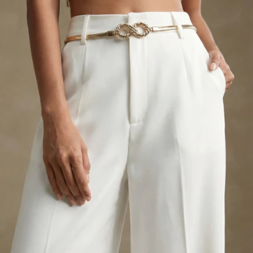 Women’s Belted Wide-Leg Trousers