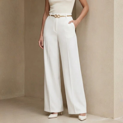 Women’s Belted Wide-Leg Trousers