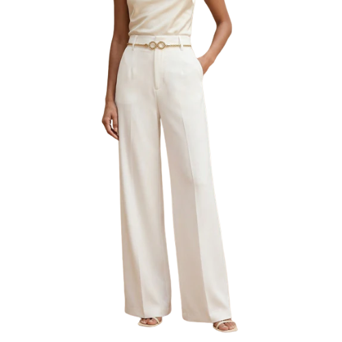 Women’s Belted Wide-Leg Trousers