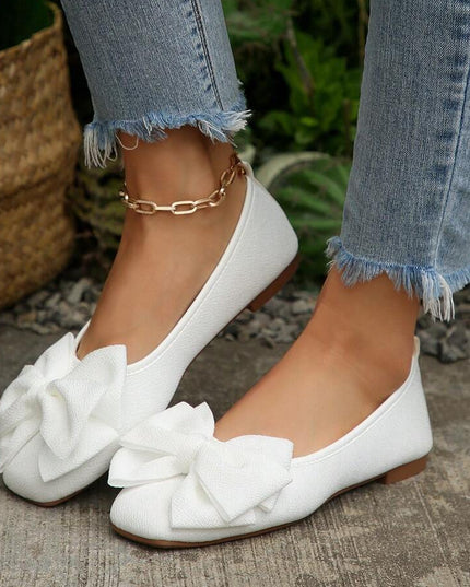 Women’s Bow Detail Pointed Toe Mule Shoes
