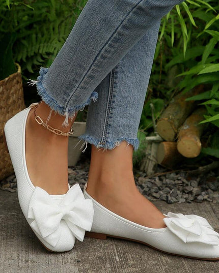 Women’s Bow Detail Pointed Toe Mule Shoes