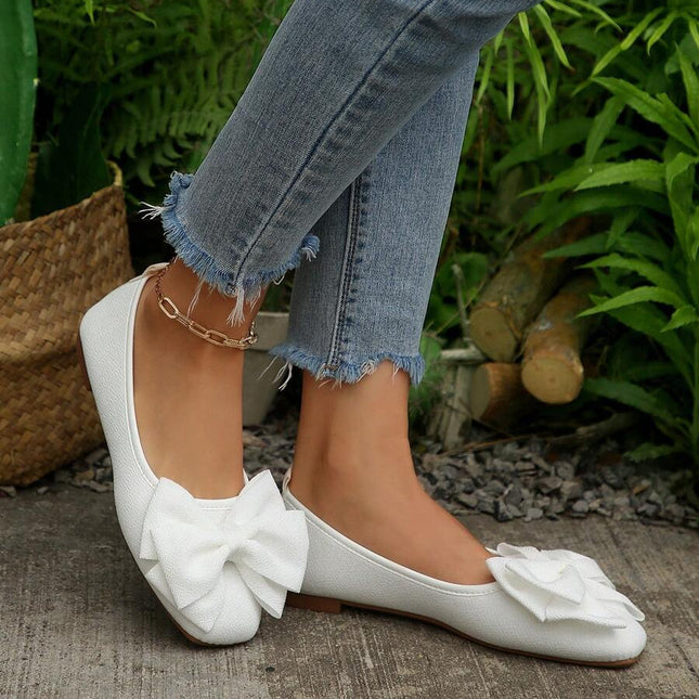 Women’s Bow Detail Pointed Toe Mule Shoes