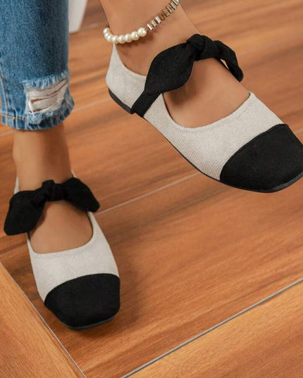 Women’s Bow Detail Pointed Toe Mule Shoes