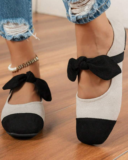 Women’s Bow Detail Pointed Toe Mule Shoes