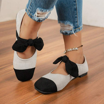 Women’s Bow Detail Pointed Toe Mule Shoes