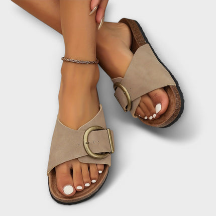 Women’s Buckle Slide Sandals