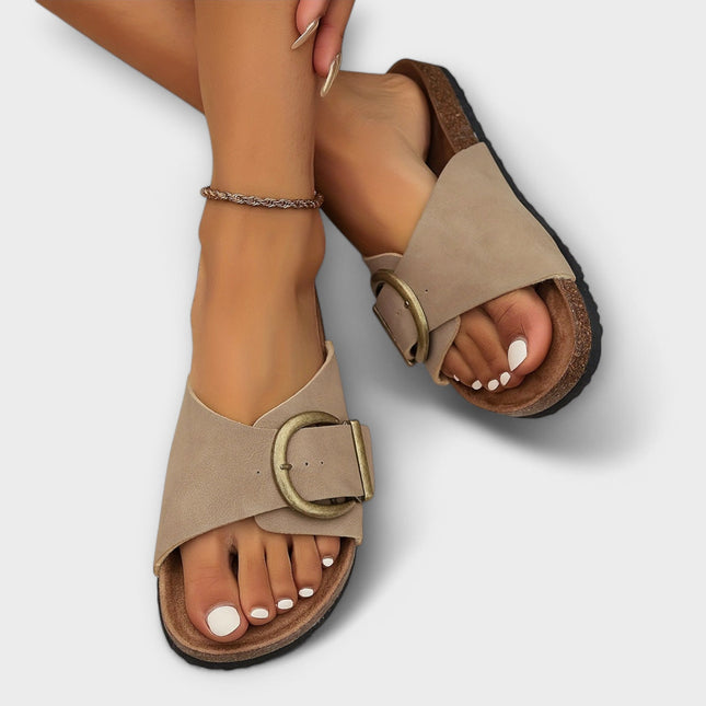 Women’s Buckle Slide Sandals