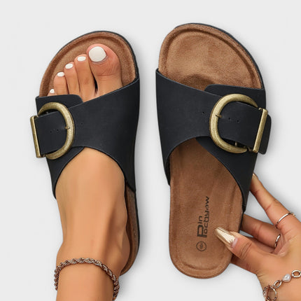 Women’s Buckle Slide Sandals