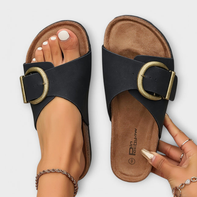 Women’s Buckle Slide Sandals