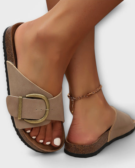 Women’s Buckle Slide Sandals