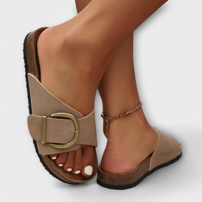 Women’s Buckle Slide Sandals