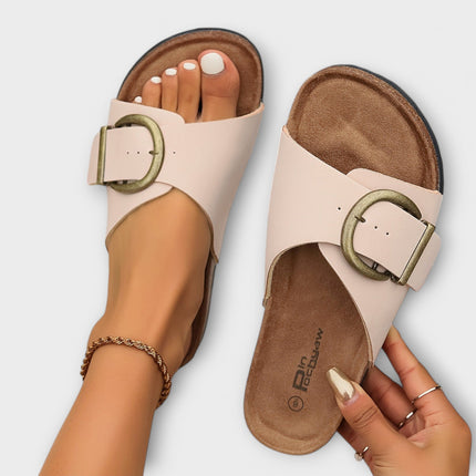 Women’s Buckle Slide Sandals