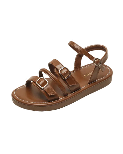 Women’s Buckle Strap Flat Sandals