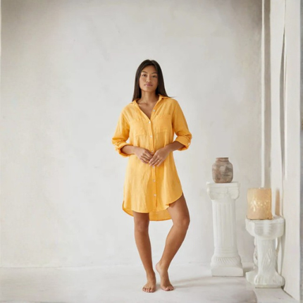 Women’s Button Front Shirt Dress