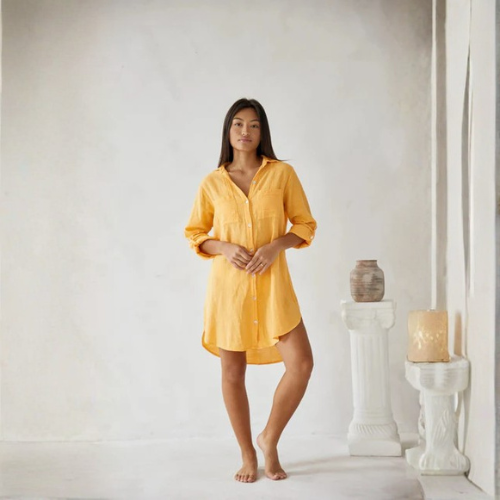 Women’s Button Front Shirt Dress