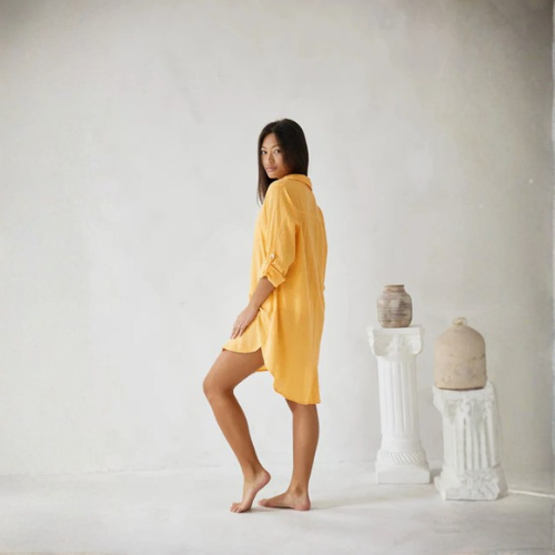 Women’s Button Front Shirt Dress