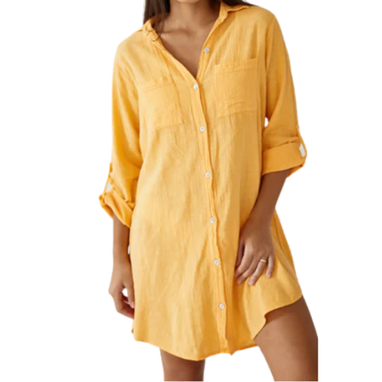 Women’s Button Front Shirt Dress