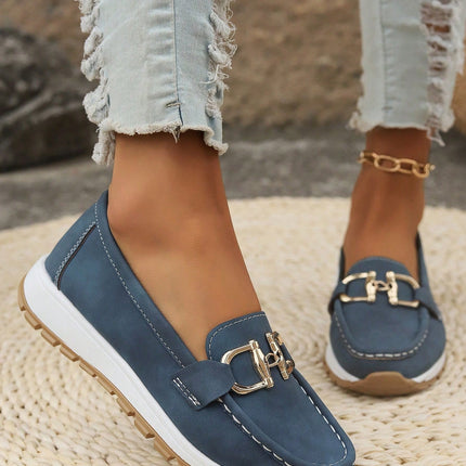 Women’s Chain Detail Wedge Loafers
