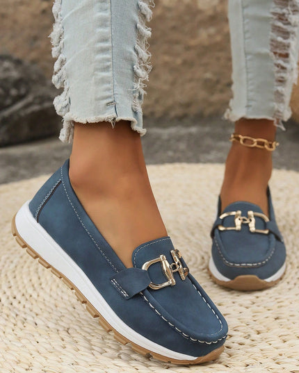 Women’s Chain Detail Wedge Loafers