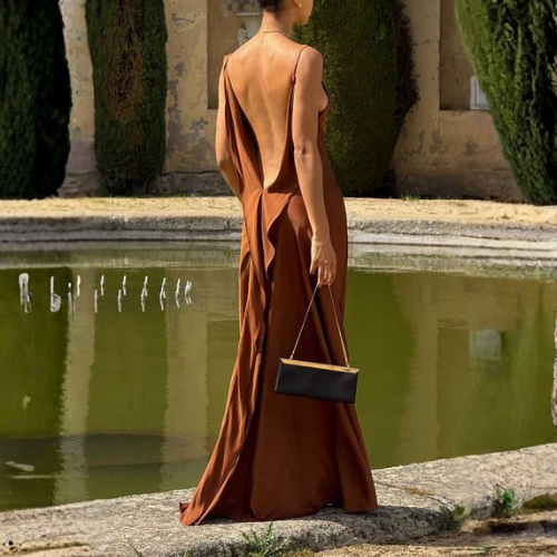 Women’s Cowl Neck Maxi Dress