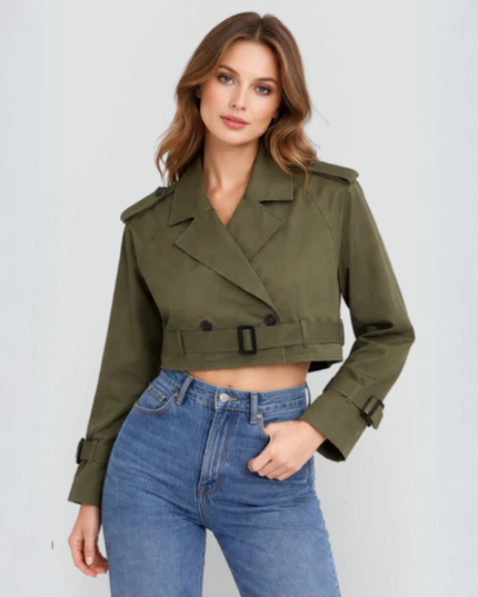 Women’s Cropped Trench Jacket