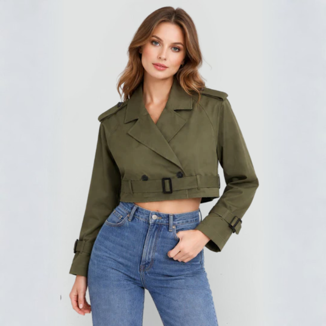Women’s Cropped Trench Jacket