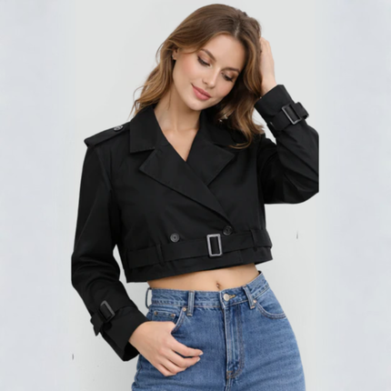 Women’s Cropped Trench Jacket