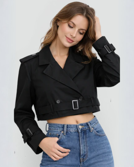 Women’s Cropped Trench Jacket