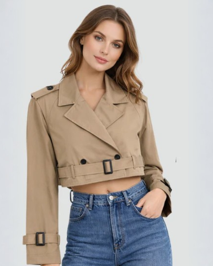 Women’s Cropped Trench Jacket