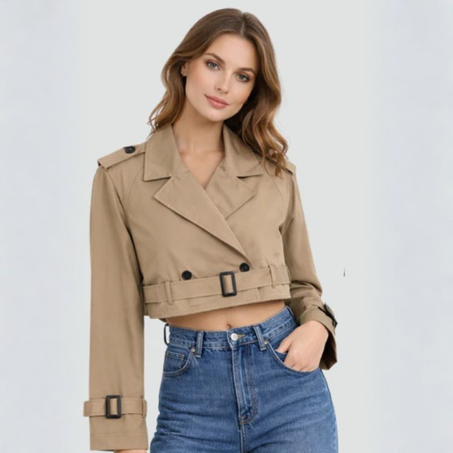 Women’s Cropped Trench Jacket
