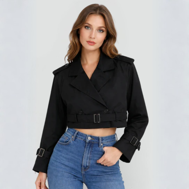 Women’s Cropped Trench Jacket
