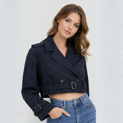 Women’s Cropped Trench Jacket